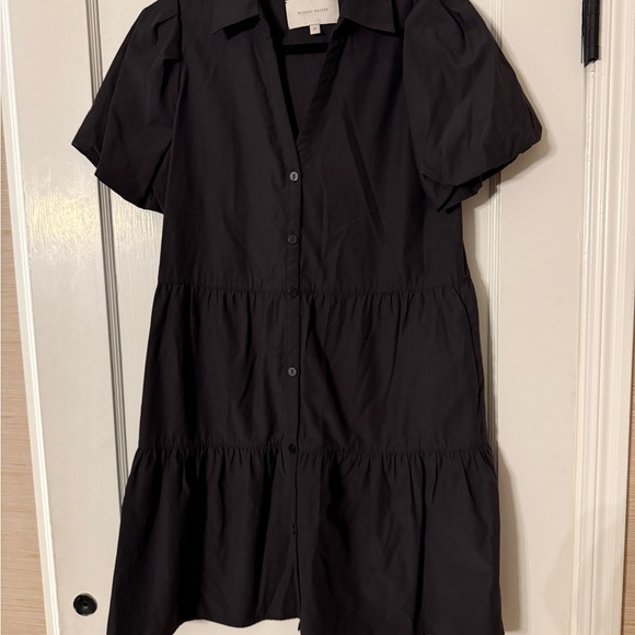 how to remove deodorant stains from black dress Penny Tiered Mini Black Dress – Thread & Table